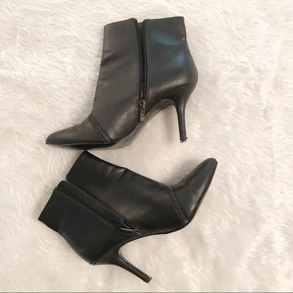 Kelly and Katie Black heeled ankle boots size 8.5 YTK Trendy - Picture 3 of 4